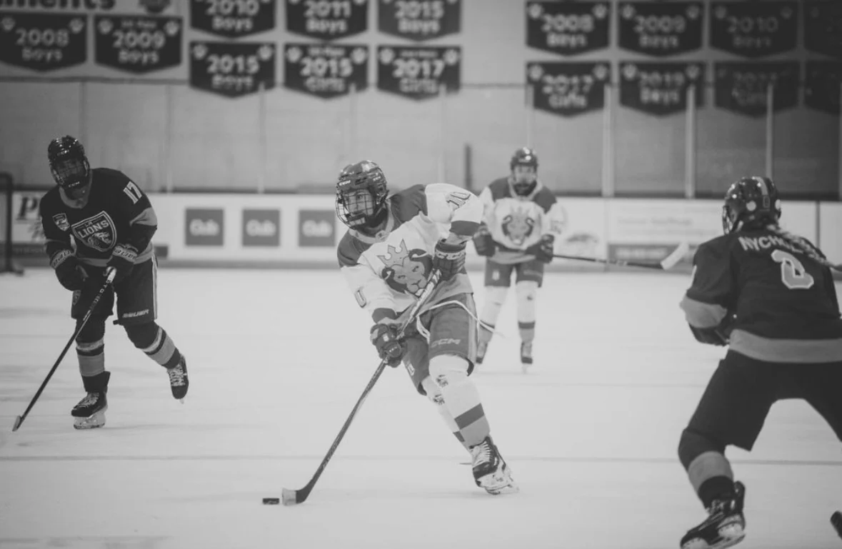 Tenley Marengi driving with the puck